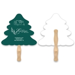 Evergreen Tree Shape Hand Fan