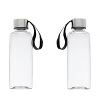 Plastic Water Bottle with Strap, 17 oz.
