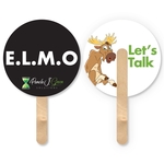 Full Color Circle Mini Fan 2 Sided