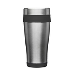 Stainless Steel Tumbler with Plastic Lid, 16 oz.