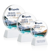 Glenwood Vividprint™ Award on Base - White