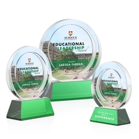 Templeton VividPrint™ Award on Base - Green... from ASI 84592 St Regis Group...