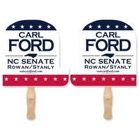 Elephant shaped full color sandwiched style hand fans.... from ASI 93520...