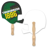 Helmet shaped full color 1 sided hand fan.... from ASI 93520 Ventura Inc