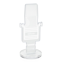 9" starfire microphone award.... from ASI 84592 St Regis Group / Prestige Glass