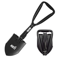 A folding, portable shovel. This entrenching tool uses a tempered steel......