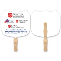 Full Color Shield shaped hand fan.... from ASI 93520 Ventura Inc