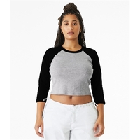 Micro Rib 3/4 Raglan Baby Tee