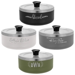 Polar Camel Black 1.25 Quart Serving Bowl with Lid