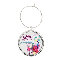 1.25" custom printed wine glass charms.... from ASI 92531 Unique Custom...