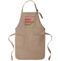 Port Authority® Full-Length Two-Pocket Bib Apron (DECORATED)
