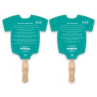 Custom Shape Fan max 10" X 15" Sandwich Style