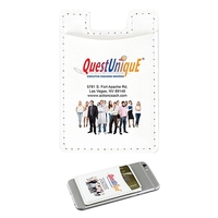 2 1/2" x 3 5/8" PVC and PU leatherette cellphone wallet... from ASI 62660...