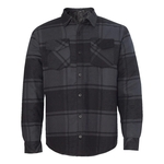 Burnside Men's Quilted Flannel Shirt Jacket