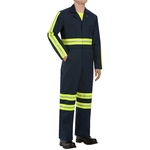 Red Kap Men's Tall Enhanced Visibility Action Back Coverall