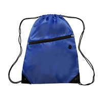 Polyester Drawstring Backpack with Pocket