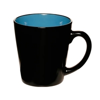 Two-tone ceramic mugs with 12 oz. capacity with 1 color silkscreen... from...
