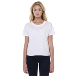 Womens Raw Neck Boxy Tee