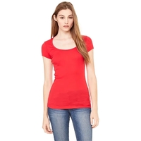 Mini Rib Scoop Neck Tee