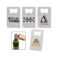 Stainless steel bottle opener plus free 1 color silkscreen imprint on... from...