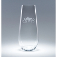 7.75 oz Elite Stemless Flute made of machine-blown glass.... from ASI 62985...