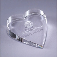 Heart Optic Crystal Paperweight