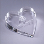 Heart Optic Crystal Paperweight
