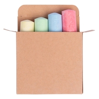 Four-piece chalk set in cardboard box.... from ASI 61125 Hit Promotional...