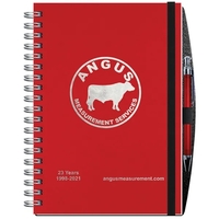 7" x 10" journal with heavyweight cover, 50 sheets, and pen.... from ASI...