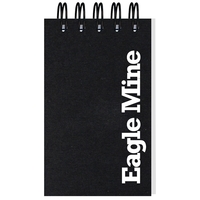 Journal with imprint on every sheet, recycled paper, and durable cover.......