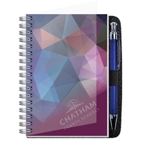 Gallery journals, 30 pt. translucent poly cover with printed insert sheet,......