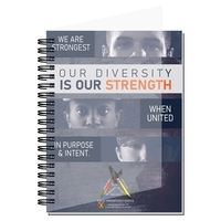 Gallery journals, 30 pt. translucent poly cover with printed insert sheet,......