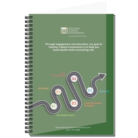 7" x 10" Gallery journals, 30 pt. translucent poly cover with... from ASI...