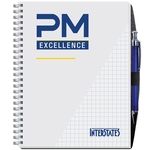 6 1/2" x 8 1/2" Gloss Cover Journal with Pen