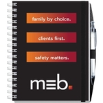 6 1/2" x 8 1/2" Gloss Cover Journals with Pen