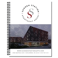 8 1/2" x 11" gloss, full color journal with heavyweight chipboard... from ASI...