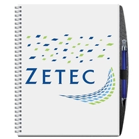 8 1/2" x 11" gloss, full color journal with heavyweight chipboard... from ASI...