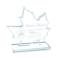 Starfire leaf design award, 3/8" thick.... from ASI 84592 St Regis Group /...