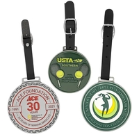 2.5" x 2.5" x 2mm alloy metal golf bag tags with... from ASI 52263 EMT