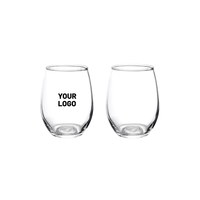 Arc Stemless Wine Glass, 9 oz.