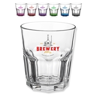 12.5 oz. clear whiskey glass with hexagon shaped body.... from ASI 39552 BEL...