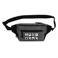 Three zippered Crossbody Belt Bag offers convenient, secured storage...