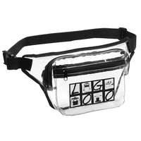 Transparent 2-Zipper Fanny Pack