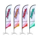 9ft Single Sided Feather Flag Banner with Water Ballast