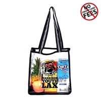 25C TPU 600D Polyester Reusable Clear Tote Bag w/ Handles
