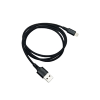 Braided USB lighting charging cable plus laser engraving on 1 location......