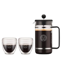 Set French Press 34oz & 2 Pcs Pavina Outdoor 8oz... from ASI 61005 Hirsch...