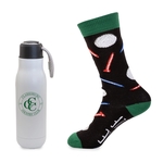 Less Work, More Golf Gift Set - 16oz Insulated Bottle & Sock