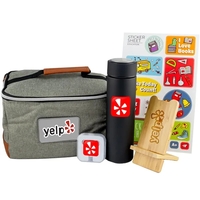 Luncheon kit with an insulated lunch bag, 16.9-ounce water bottle, 10-watt......