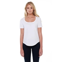 Womens Cotton U-Neck Tee